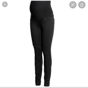 H&M mama skinny biker jeans